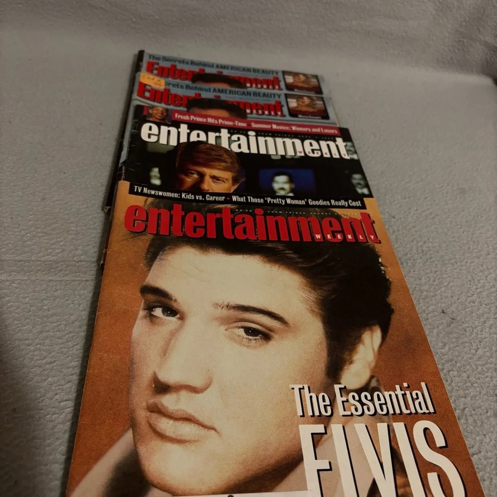 Four Vintage Entertainment Weekly Magazine Collection from the 1990’s